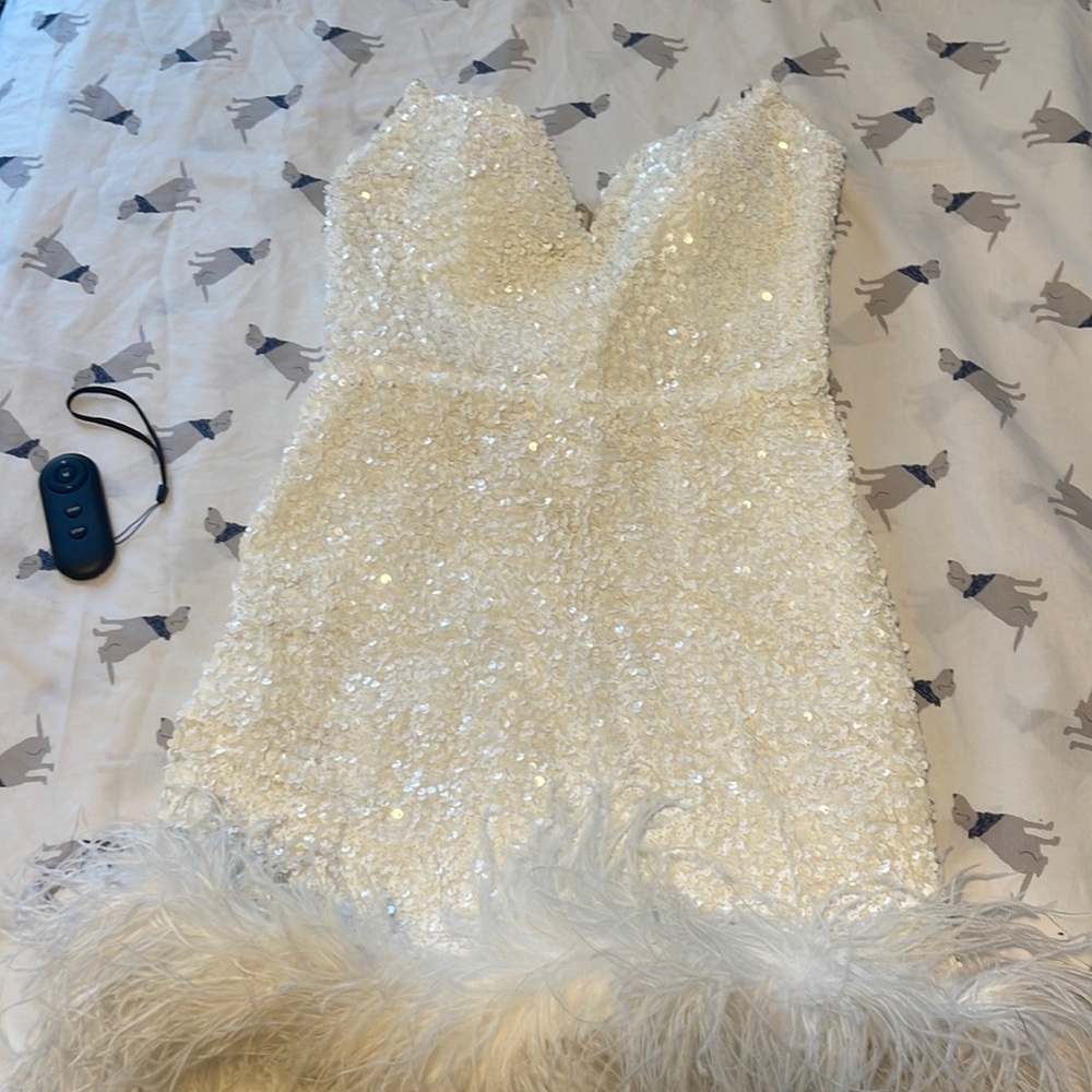 White MODA GLAM DRESS